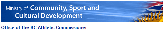 BC Athletic Commissioner Website