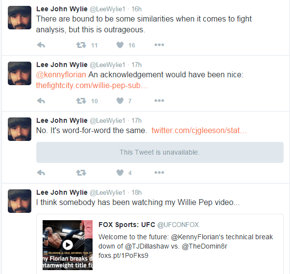 Screenshots Wylie Tweets